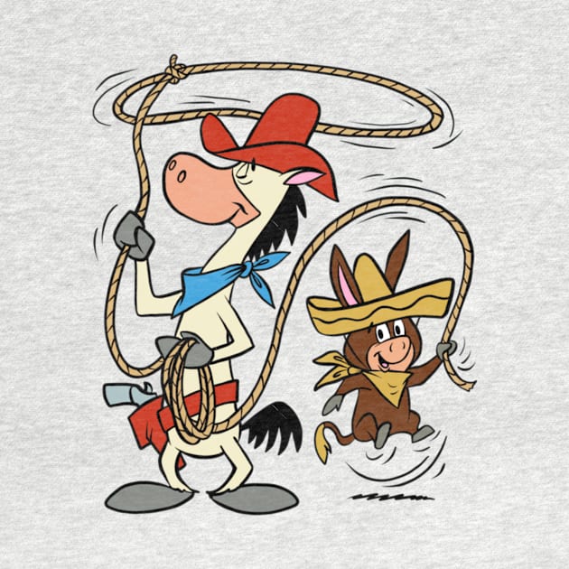 Quick Draw McGraw And Baba Looey Roping by szymkowski